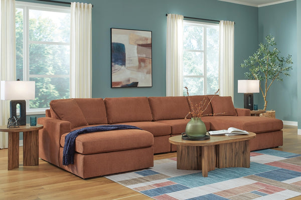 Modmax 4-Piece Sectional with Chaise Spice