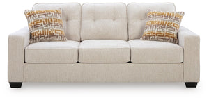 Larimer Queen Fabric Stationary Sofa Sleeper Stone