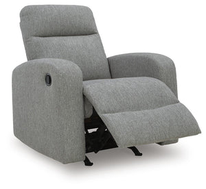Gauntlet Fabric Manual Rocker Recliner Sterling