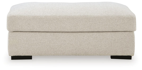 Conlee-Pike Fabric Ottoman Linen