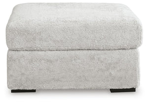 Cuddle Plush Oversized Accent Ottoman Arctic