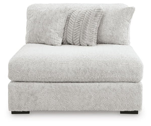 Cuddle Plush Oversized Armless Chaise Arctic