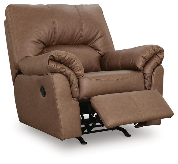 WillowBend Stationary Manual Rocker Recliner Caramel