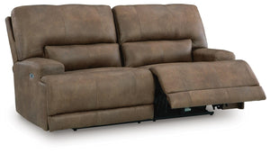 Beckley Place Fabric Power Reclining Sofa Earth