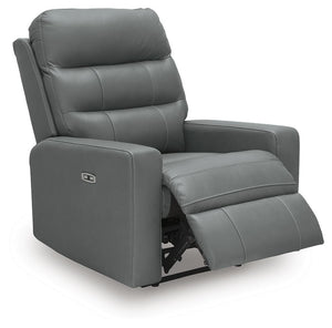 Pennacle Pier P2 Dual-Power Adjustable Headrest Leather Recliner Tideon