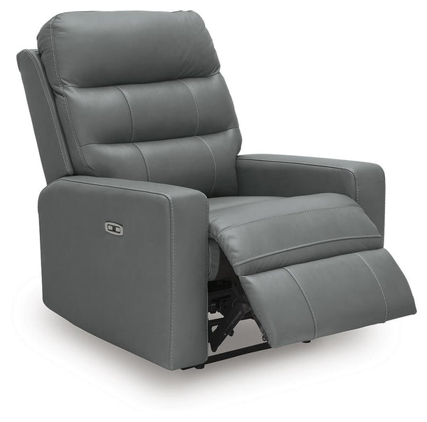Pennacle Pier P2 Dual-Power Adjustable Headrest Leather Recliner Tideon