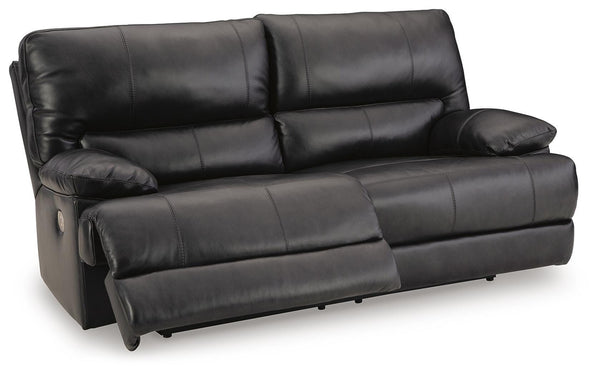 Mountainous P2 Power Reclining Leather Zero Gravity Sofa Eclipse
