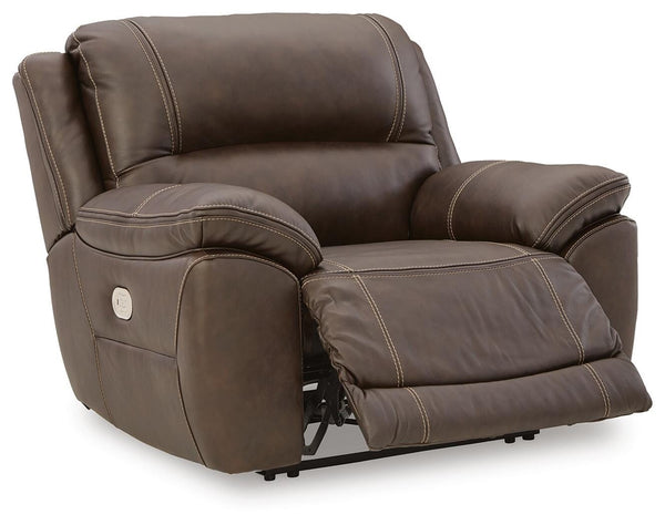 Dunleith Wall Power Leather Zero Gravity Recliner with Adjustable Headrest & USB Chocolate