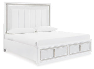 Chalanna California King Upholstered Storage Bed White