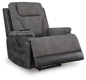 Peaceful Zero Gravity Pause P3 Power Lift Heat & Massage Recliner Slate
