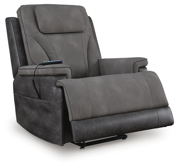Peaceful Zero Gravity Pause P3 Power Lift Heat & Massage Recliner Slate