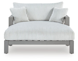 Hurley Park Outdoor Chaise Lounge with Cushion Gray