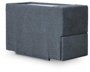 Modmax 8-Piece Stationary Sectional with Chaise & Storage Consoles Ink
