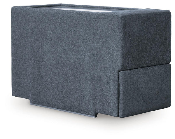 Modmax 8-Piece Stationary Sectional with Chaise & Storage Consoles Ink