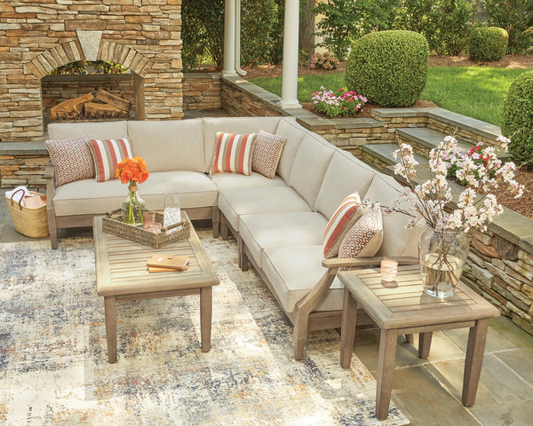 Clare View 4-Piece Outdoor Sectional Beige
