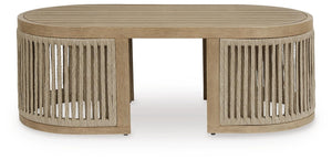 Serena Shores Outdoor Rectangle Coffee Table Beige