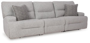 Acklen Place 3-Piece Power Reclining Zero Gravity Sectional Zero Gravity Sofa Pewter
