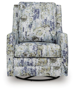 Dustinford Swivel Glider Accent Chair Multi