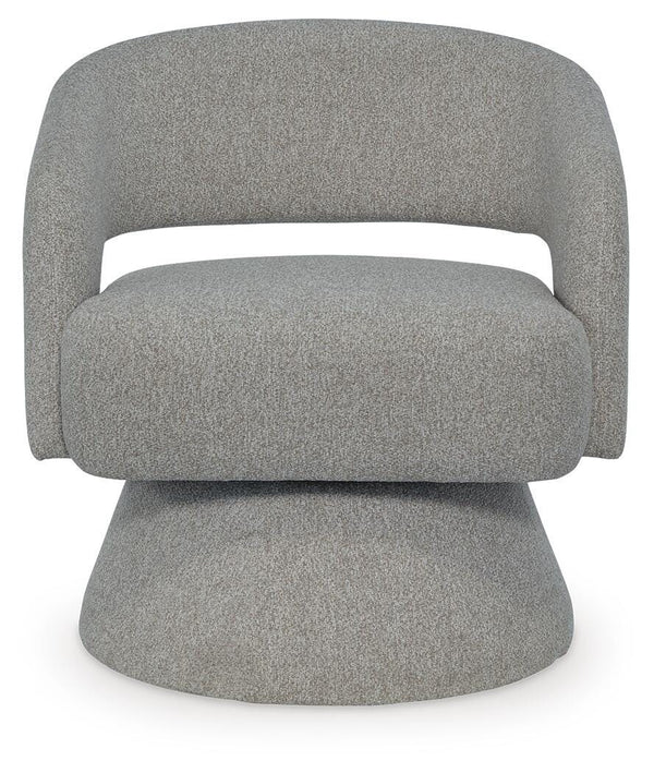 Nashkins Swivel Accent Chair Pebble