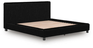 Zuraleus King Upholstered Bed Black