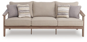 Harmony Headlands Outdoor Sofa with Cushion Natural/Gray