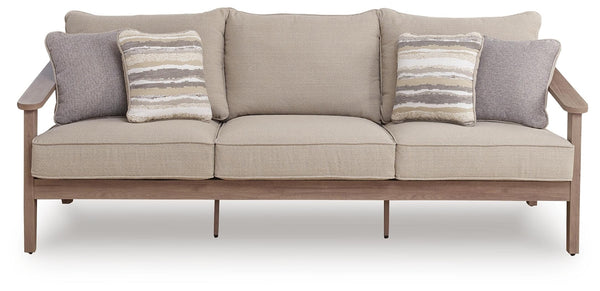Harmony Headlands Outdoor Sofa with Cushion Natural/Gray