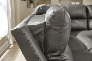 Bleckley P2 6-Piece Power Reclining Leather Zero Gravity Sectional Anchor