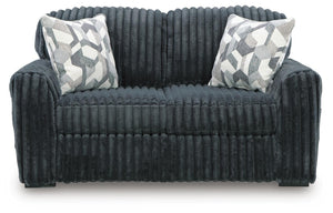 Midnight-Madness Stationary Loveseat Gunmetal