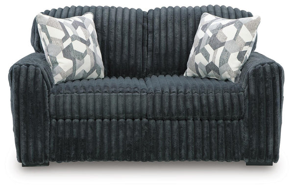 Midnight-Madness Stationary Loveseat Gunmetal