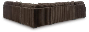 Midnight-Madness 4-Piece Sectional with Chaise Chocolate