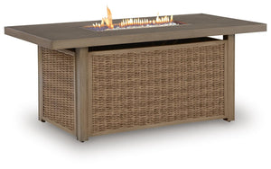 Laguna Heights Outdoor Fire Pit Table Beige