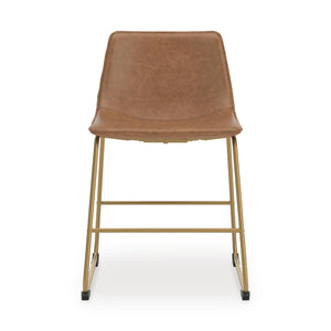 Ciabori Upholstered Dining Side Chair Brown/Gold