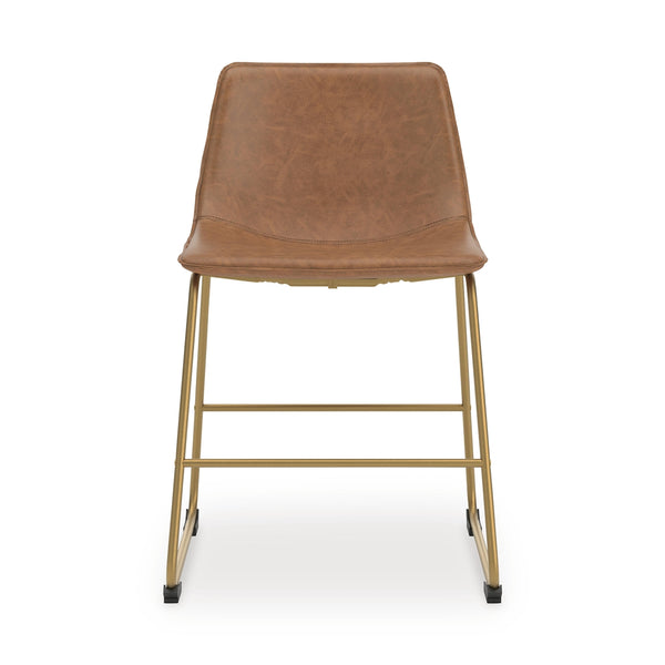 Ciabori Upholstered Dining Side Chair Brown/Gold