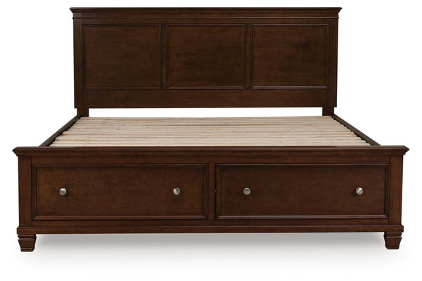 Danabrin King Panel Storage Bed Brown