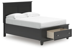 Lanolee Full Panel Storage Bed Black