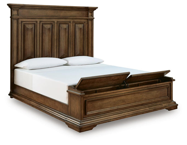 Frantanna King Panel Storage Bed Brown