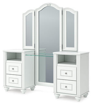Kozlani Vanity with Mirror White