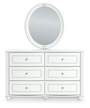 Kozlani Dresser & Mirror White