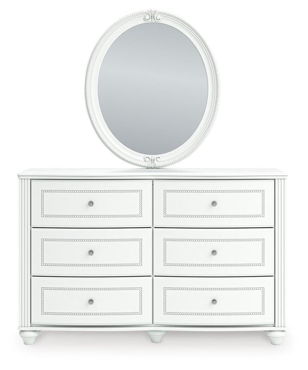 Kozlani Dresser & Mirror White