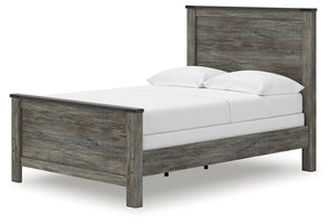 Frandern Full Panel Bed Black/Gray