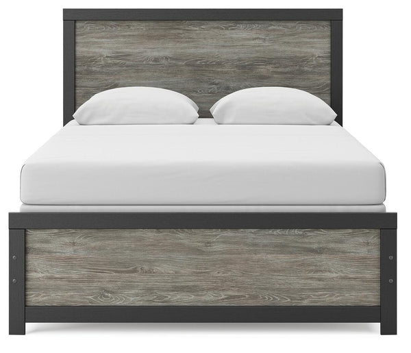 Broachmyn Queen Panel Bed Black/Gray