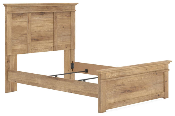 Makidern Full Panel Bed Tan
