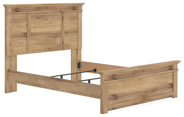 Makidern Queen Panel Bed Tan
