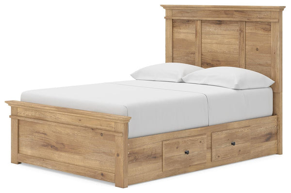 Makidern Full Panel Storage Bed Tan