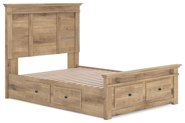 Makidern Full Panel Storage Bed Tan