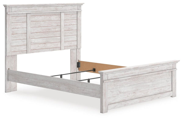 Makidern Queen Panel Bed Whitewash