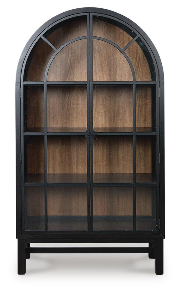Greddinton Display Cabinet Black/Brown
