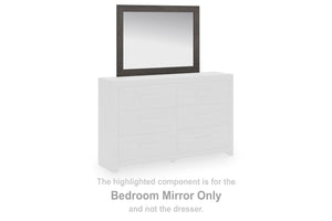 Prendonea Bedroom Mirror Charcoal