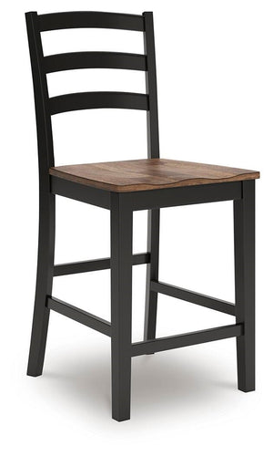 Wildenauer Counter-Height Barstool Brown/Black