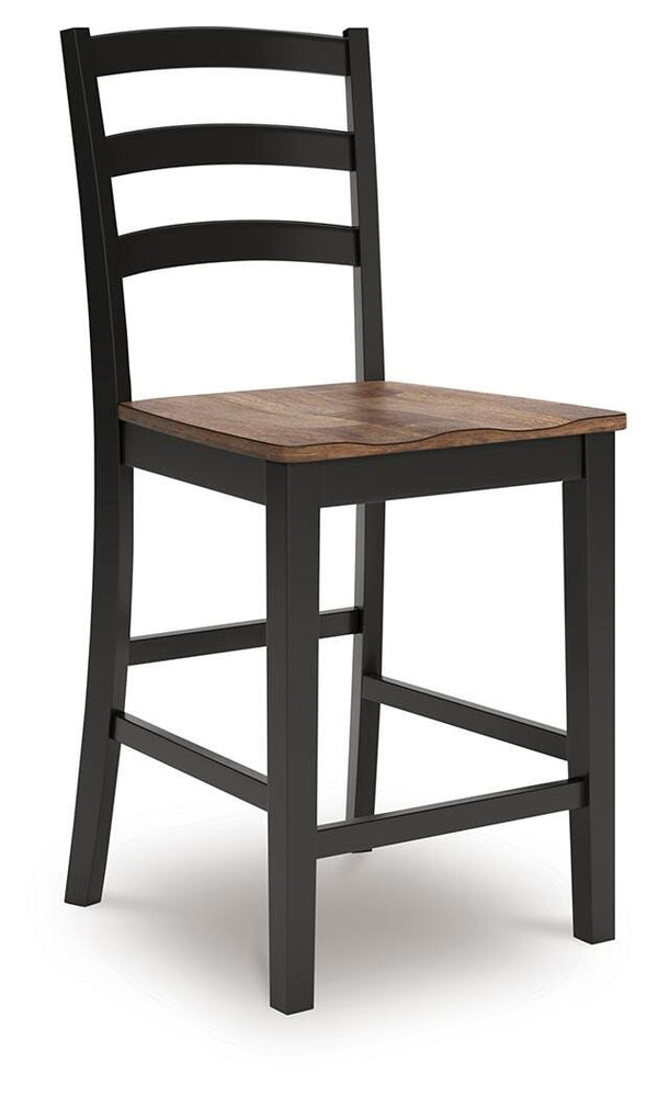 Wildenauer Counter-Height Barstool Brown/Black